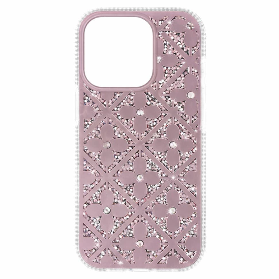 Zadní kryt Flower pro iPhone 16 Pro růžový