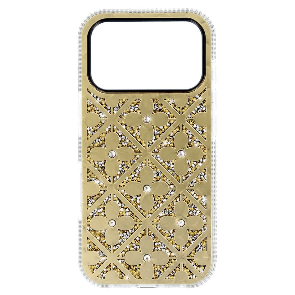 Zadní kryt Flower pro iPhone 17 Pro zlatý