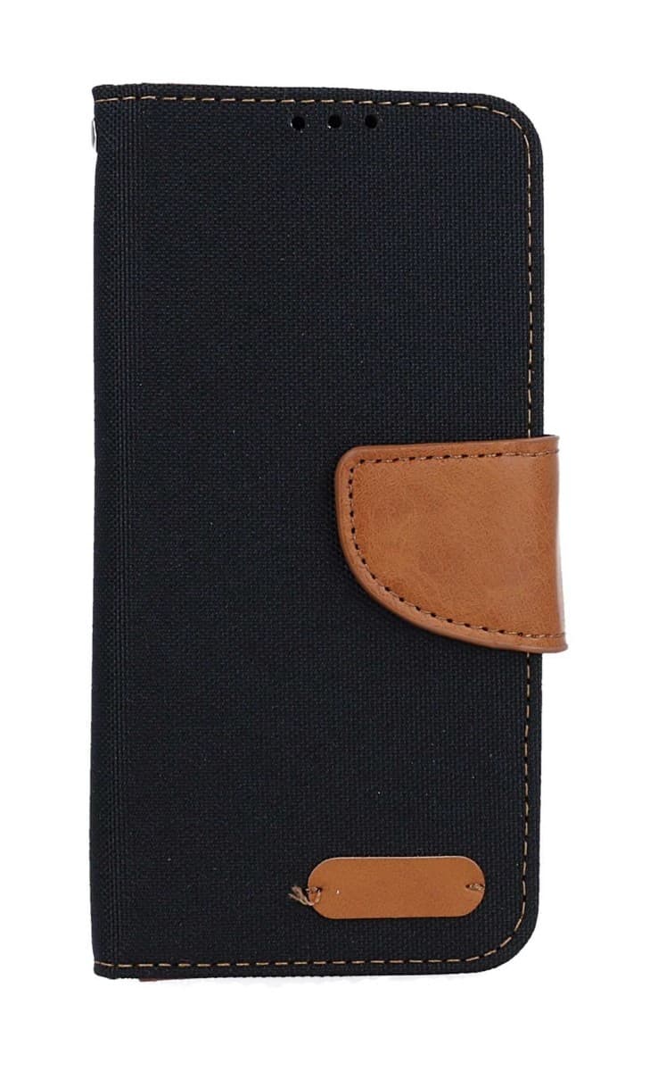 Pouzdro Canvas Samsung A40 knížkové černé 58507 - náhled 1