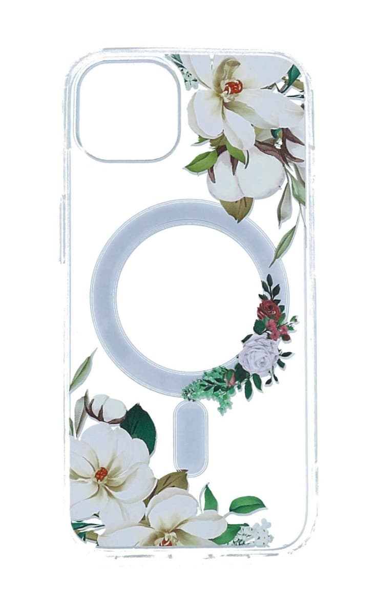 Kryt Tel Protect Flower iPhone 13 MagSafe s bílými květy 98518