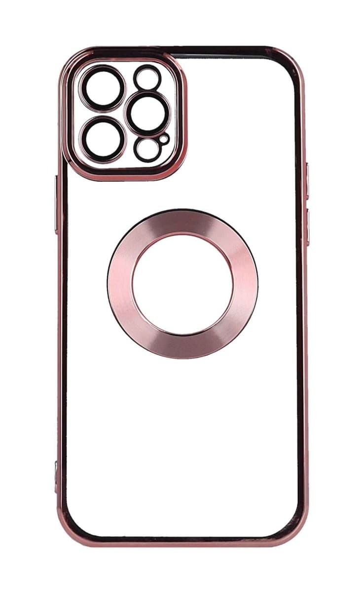 Kryt TopQ iPhone 12 Pro Beauty Clear růžový 98572