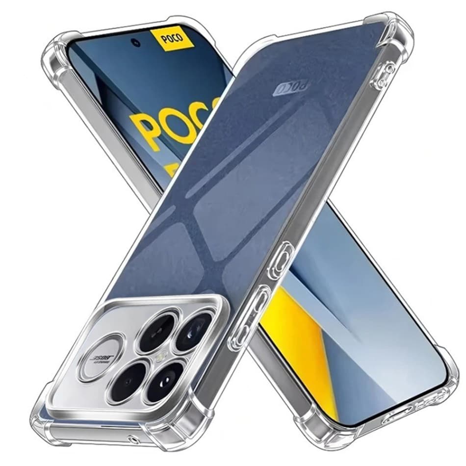 Techsuit – nárazuvzdorný průhledný silikon – Xiaomi Poco F8 Ultra – průhledný