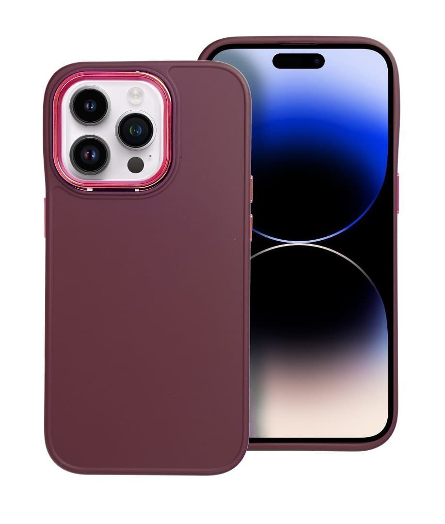Kryt TopQ Frame iPhone 14 Pro fialový 108773