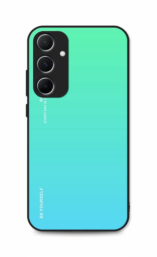 Kryt TopQ LUXURY Samsung A15 pevný duhový zelený 128818