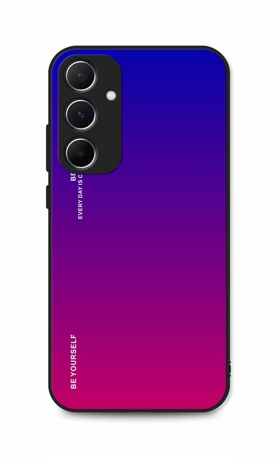 Kryt TopQ LUXURY Samsung A15 pevný duhový fialový 128819