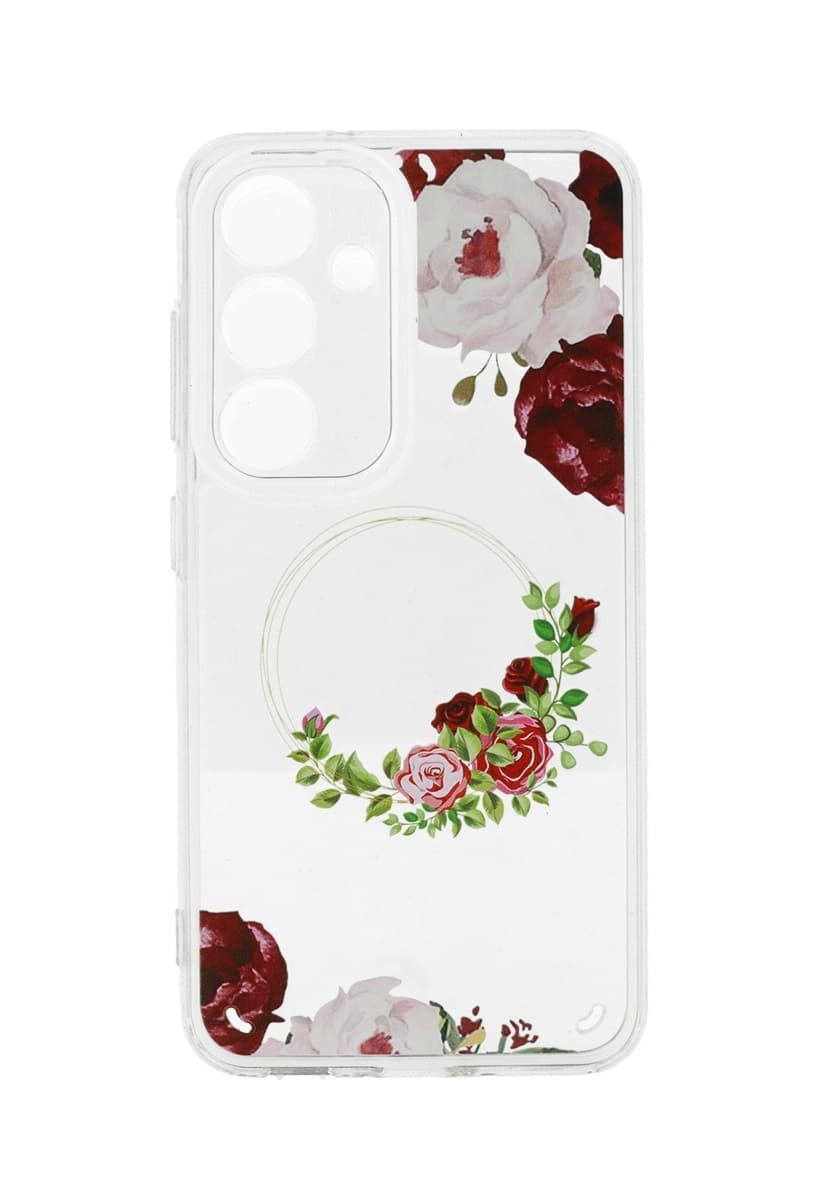 Kryt Tel Protect Flower Samsung A34 s červenými květy 98827