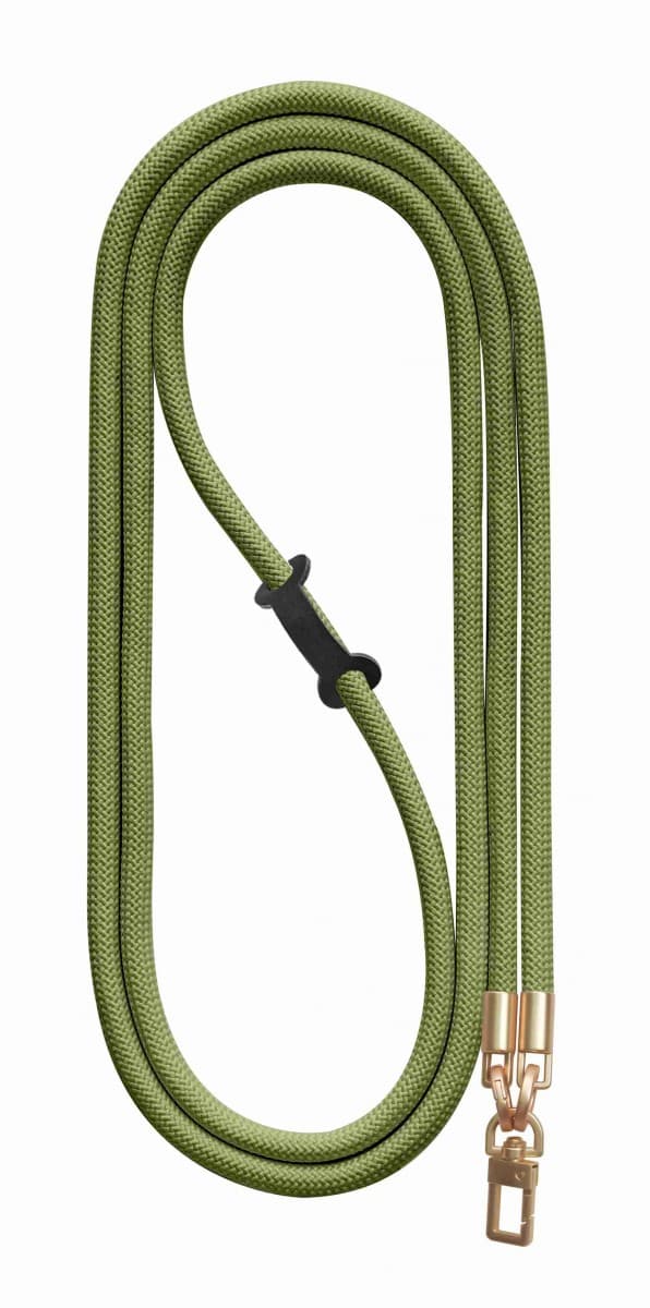 Luxusní šňůrka na mobil TopQ Royal Cord Gold zelená 8 mm 128871