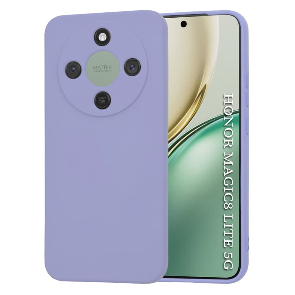 Techsuit - SoftFlex - Honor Magic8 Lite - světle fialová