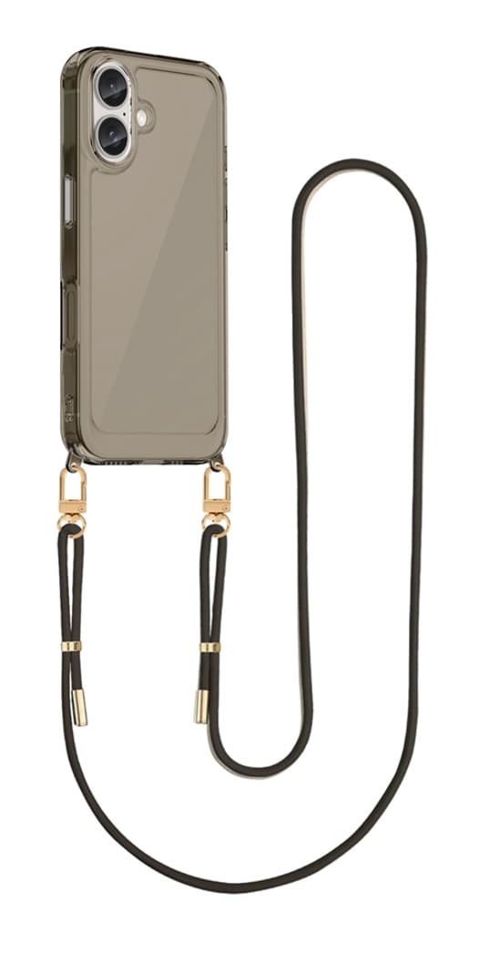 Kryt TopQ Esthetique iPhone 16 s černou šňůrkou tmavý 129056