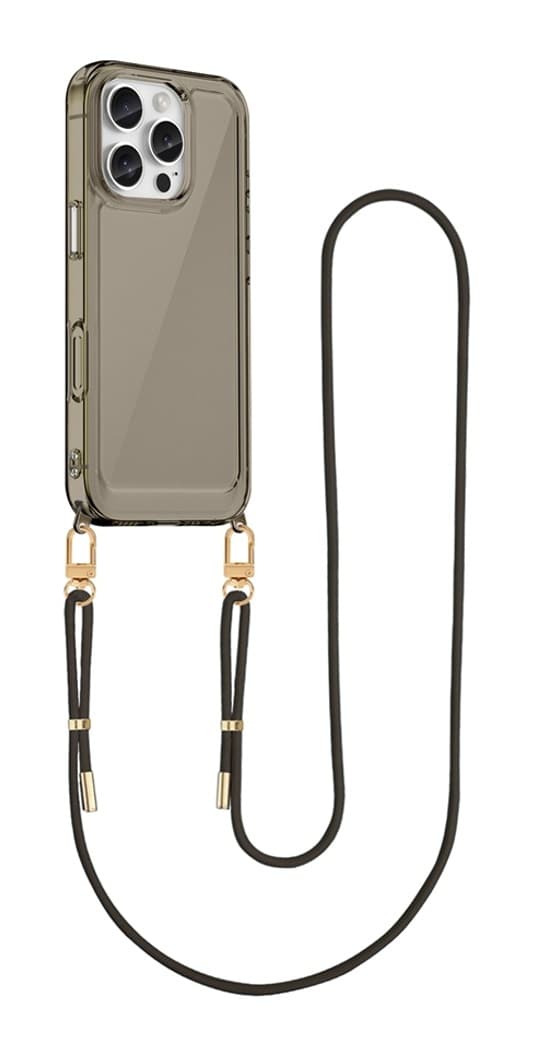 Kryt TopQ Esthetique iPhone 16 Pro Max s černou šňůrkou tmavý 129060