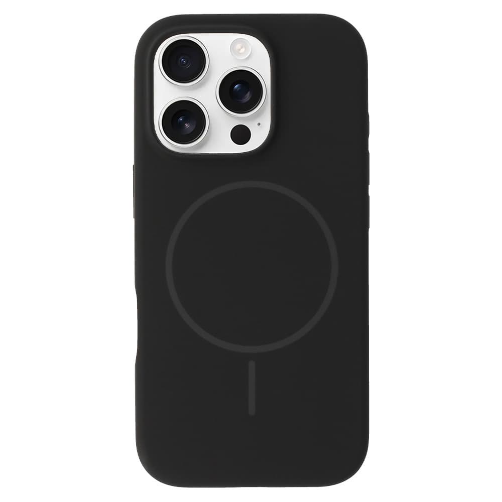 Zadní kryt Magsafe Slim Silicone pro iPhone 15 Pro black - náhled 1