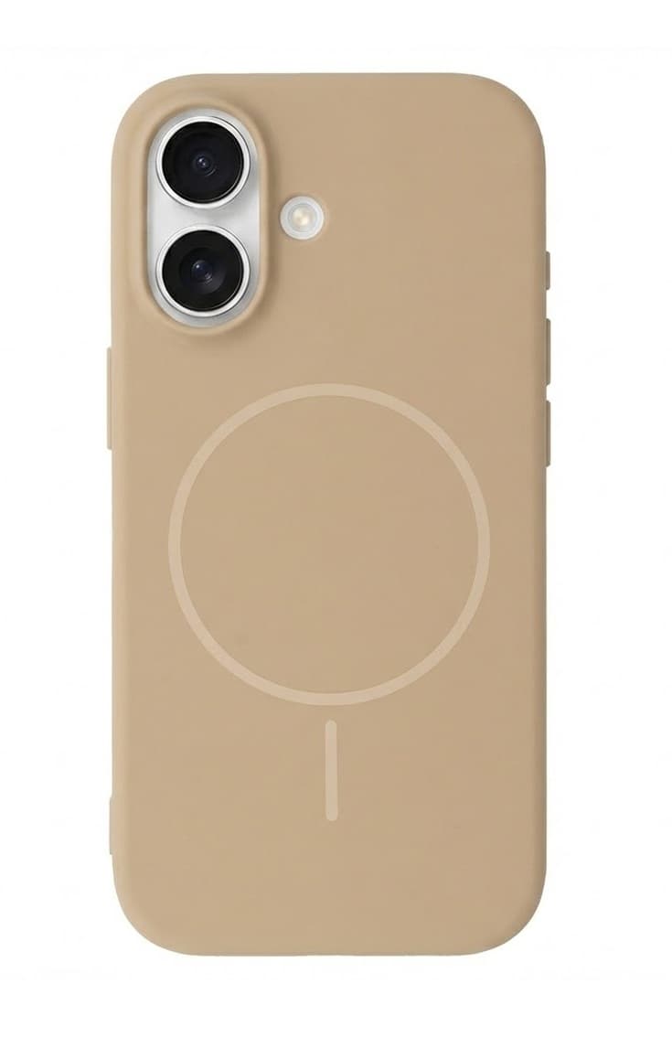 Zadní kryt Magsafe Slim Silicone pro iPhone 16 Plus brown
