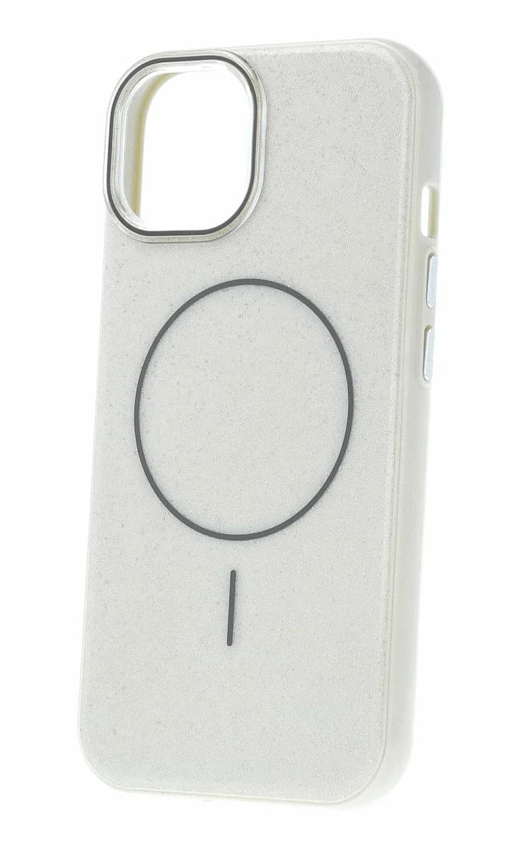 Zadní kryt Magsafe Slim Shiny pro iPhone 15 silver