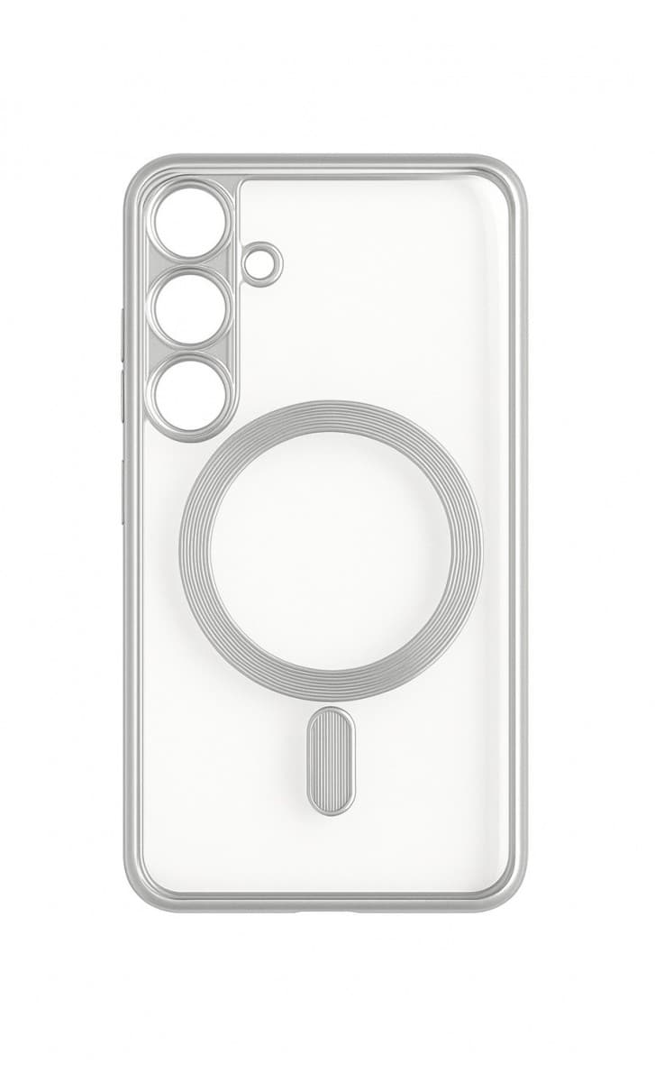 Zadní kryt Metallic Magsafe pro Samsung Galaxy S25 Silver