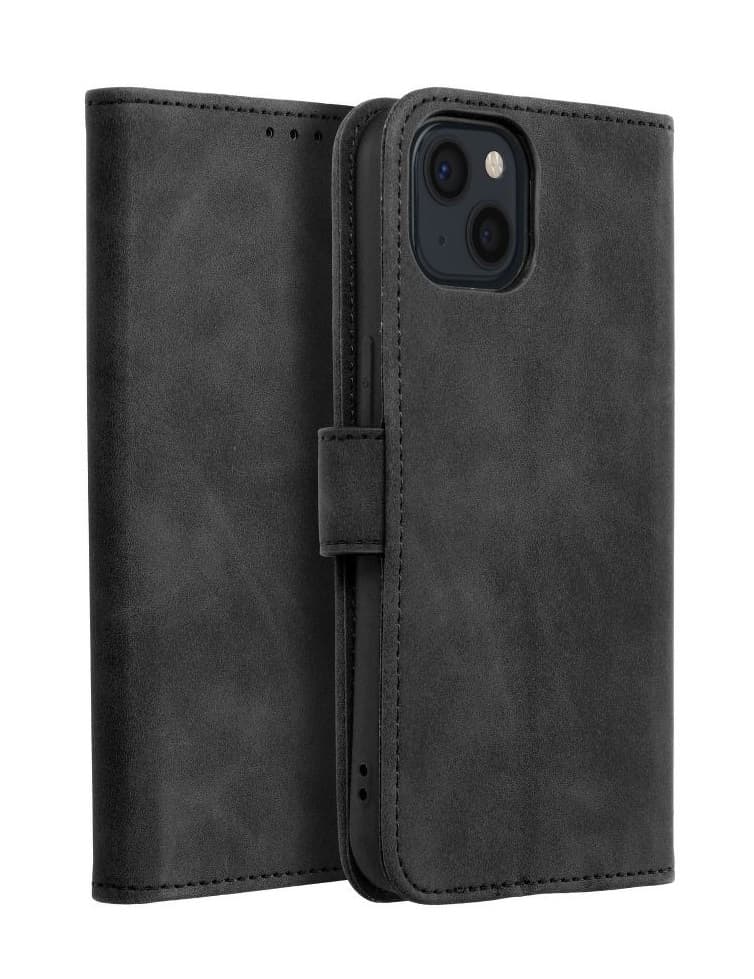 Pouzdro TopQ Tender iPhone 13 knížkové černé 129311