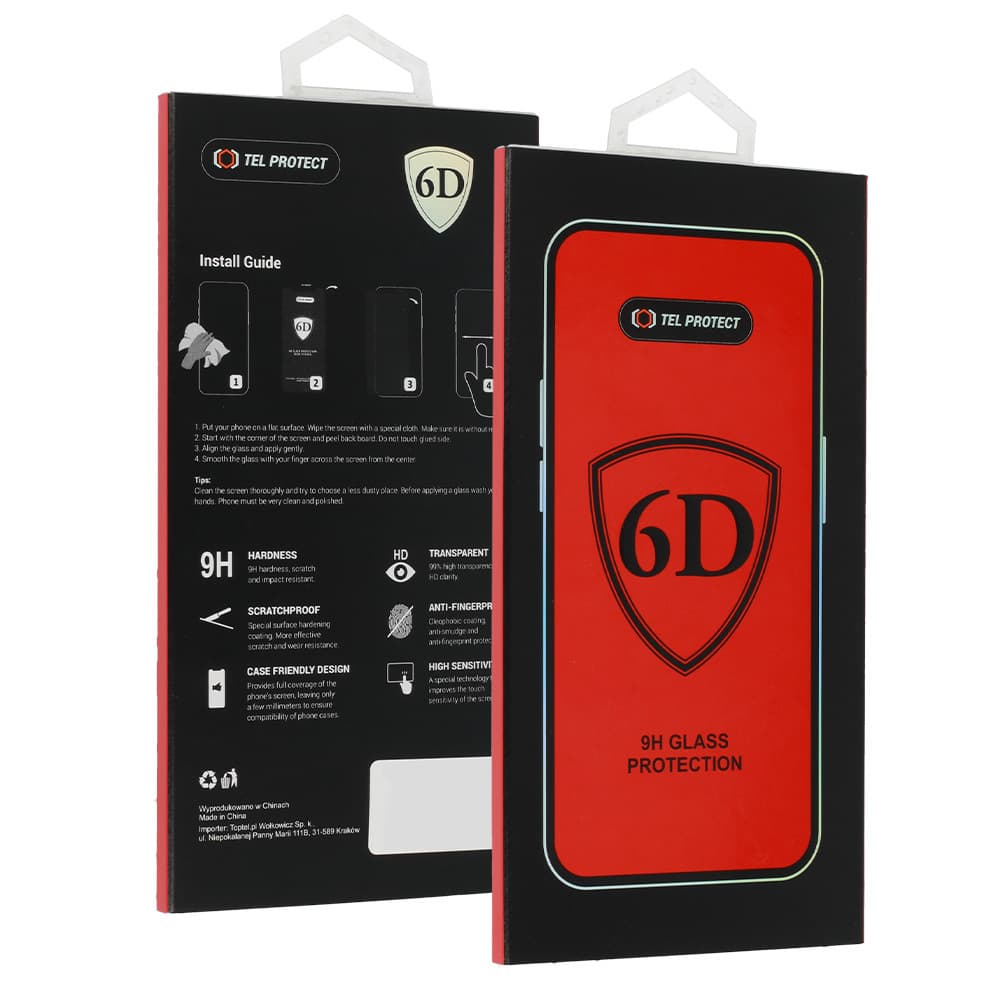 Tvrzené sklo Full Glue 6D pro IPHONE 15 PRO BLACK - náhled 1