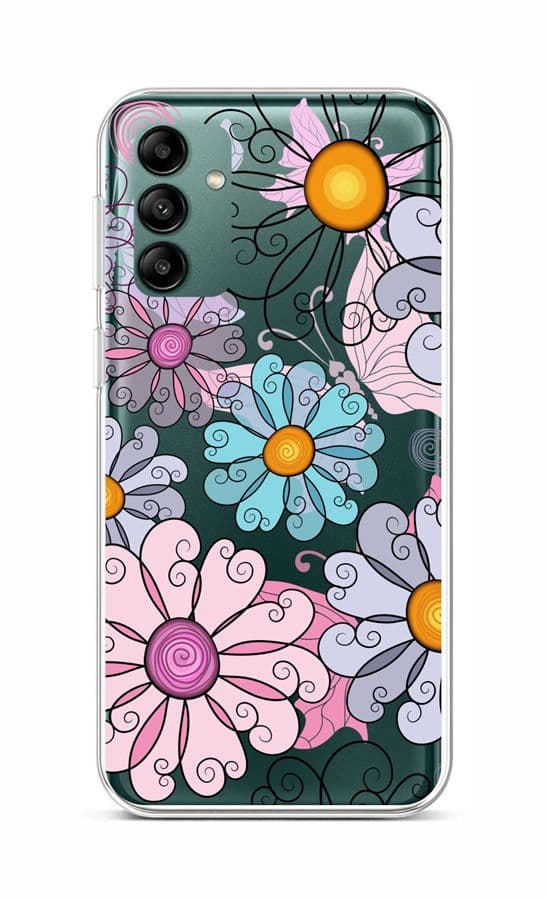 Kryt TopQ Samsung A04s Colorful Daisy 89612