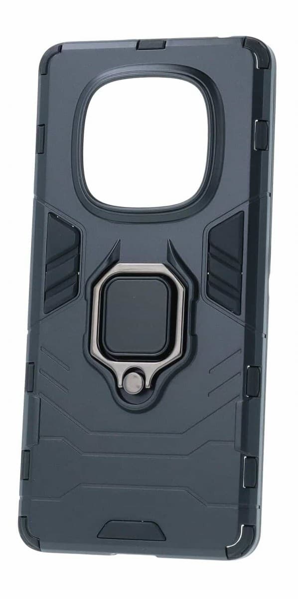 Ultra odolný zadní kryt pro Xiaomi Redmi Note 14 Pro černý s prstenem