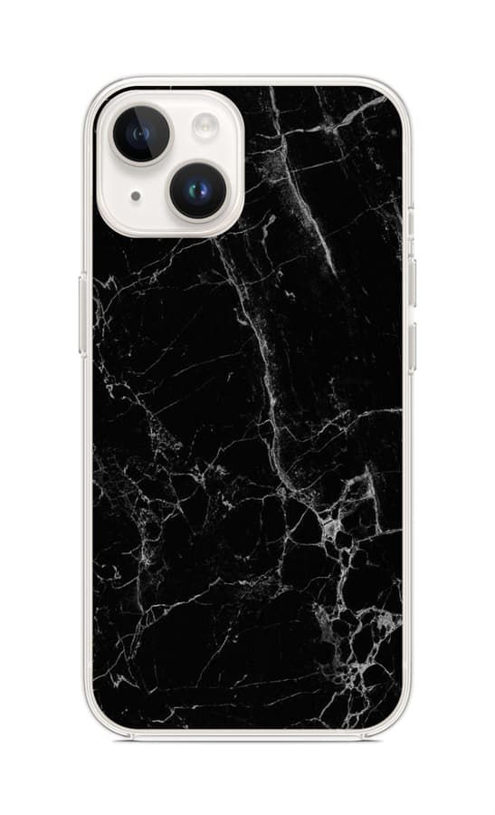 Kryt STYLE TopQ iPhone 15 Mramor černý 99818