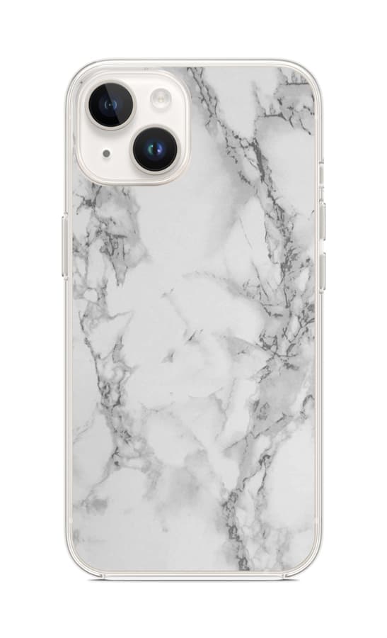 Kryt STYLE TopQ iPhone 15 Mramor bílý 99922
