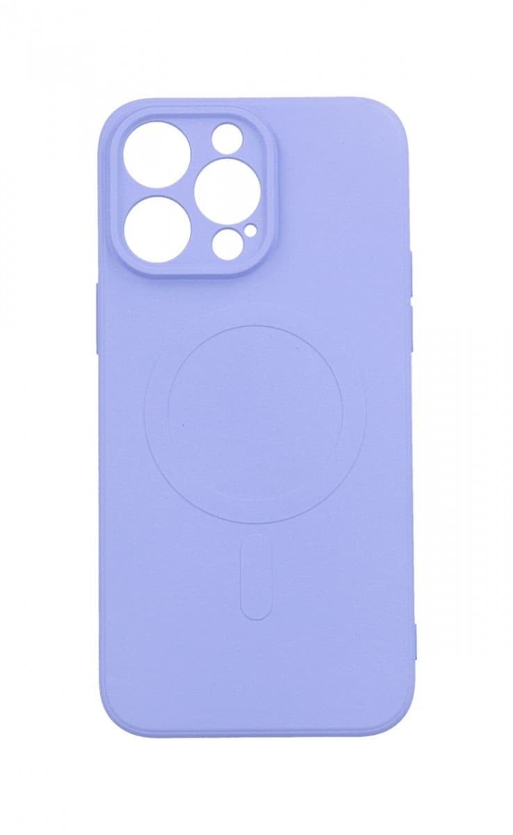Kryt TopQ iPhone 15 Pro Max s MagSafe světle fialový 99943