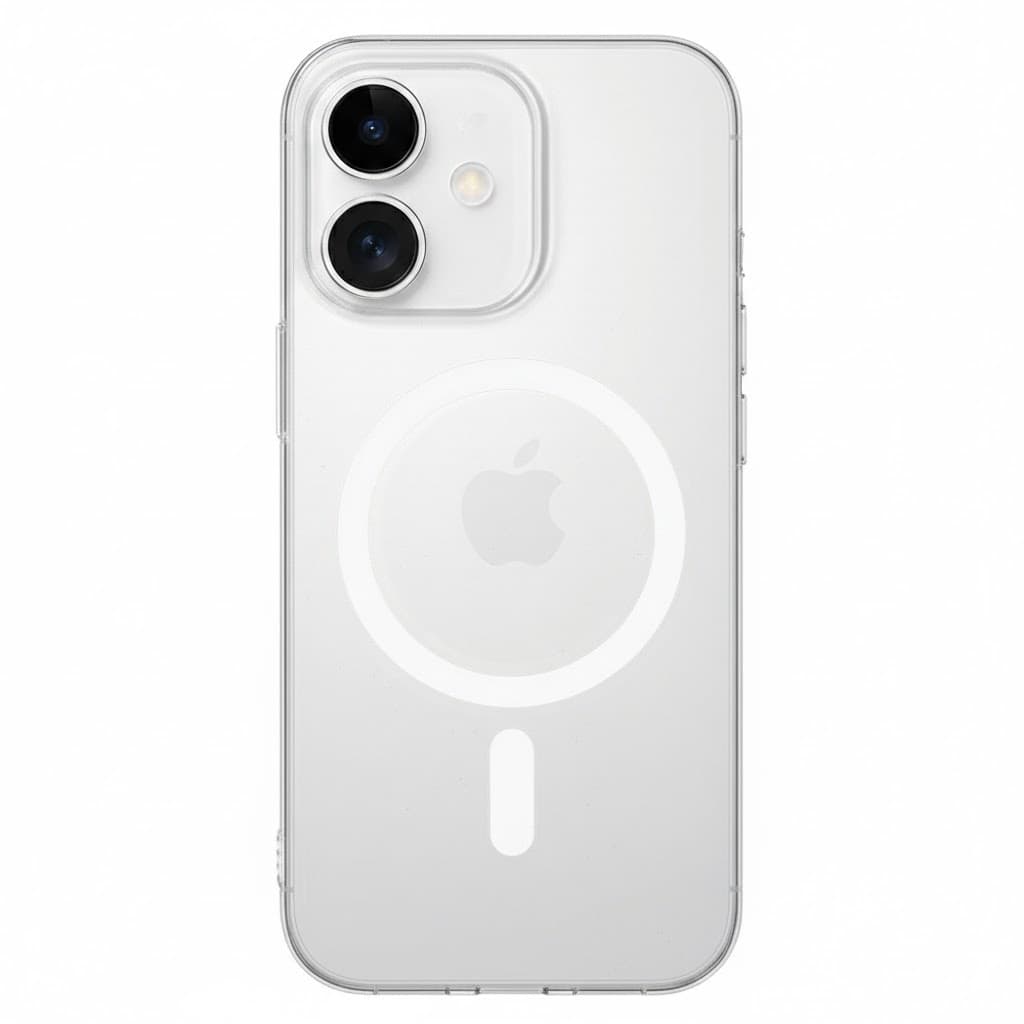 Zadní kryt Transparent Slim Magsafe pro iPhone 16 bílý - náhled 1