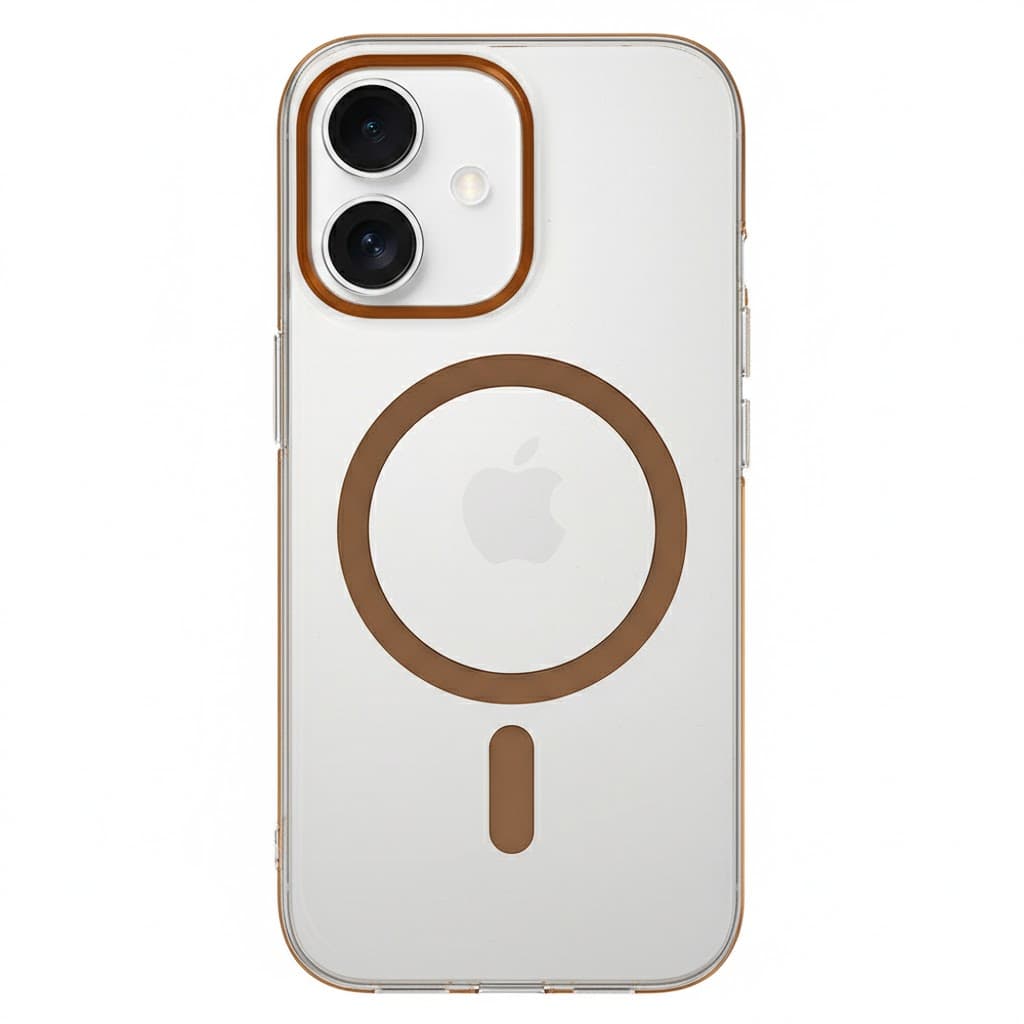 Zadní kryt Transparent Slim Magsafe pro iPhone 16 desert - náhled 1