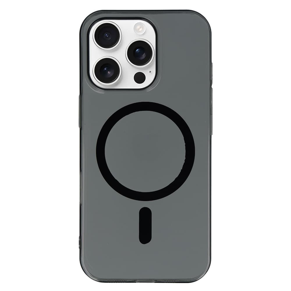 Zadní kryt Transparent Slim Magsafe pro iPhone 16 Pro černý - náhled 1