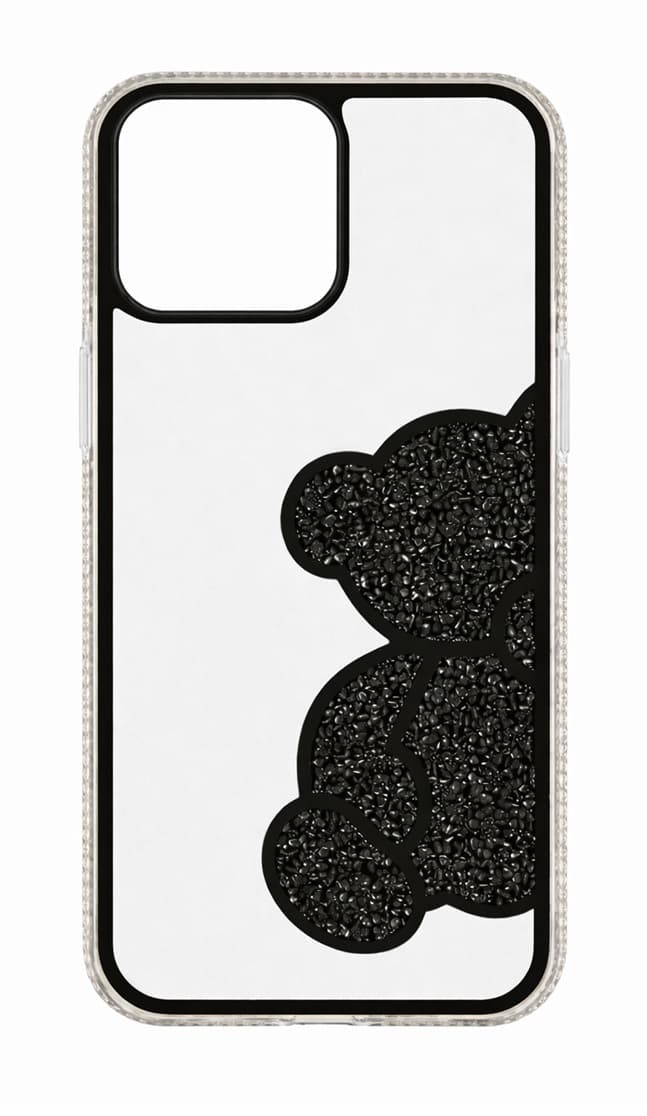 Zadní kryt Teddy Bear pro iPhone 16 Pro Max černý