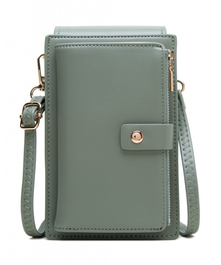 Kabelka TopQ Flap Tote na mobil s popruhem světle zelená 129579 - náhled 2