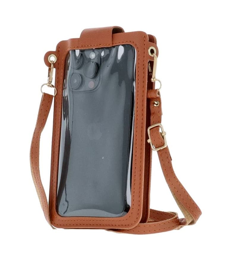 Kabelka TopQ Pure Essence na mobil s popruhem hnědá 129702 - náhled 4