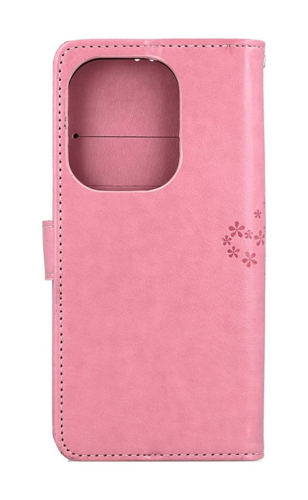 Pouzdro TopQ Xiaomi Redmi 15C knížkové Růžový strom sovičky 168116 - náhled 2
