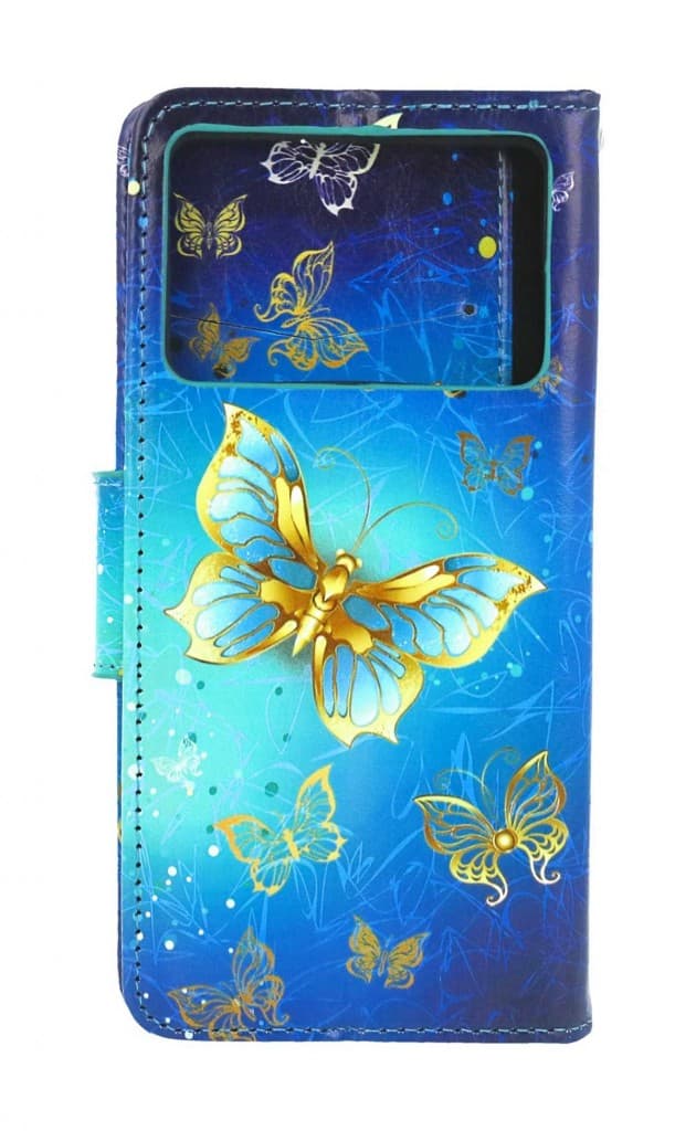 Pouzdro TopQ Xiaomi Poco X6 Pro 5G knížkové Obloha s motýlky 126087 - náhled 2