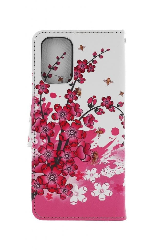 Pouzdro TopQ Xiaomi Poco M4 Pro 5G knížkové Kytičky textil 70867 - náhled 2