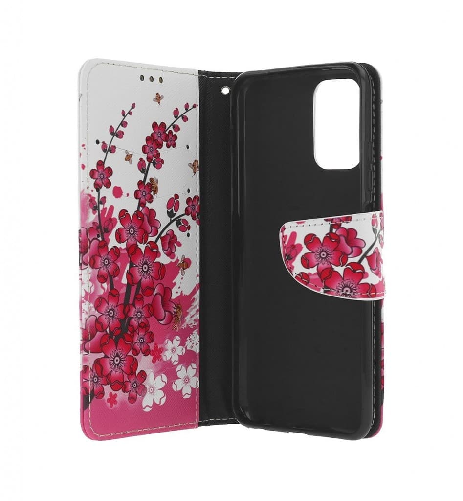 Pouzdro TopQ Xiaomi Poco M4 Pro 5G knížkové Kytičky textil 70867 - náhled 3