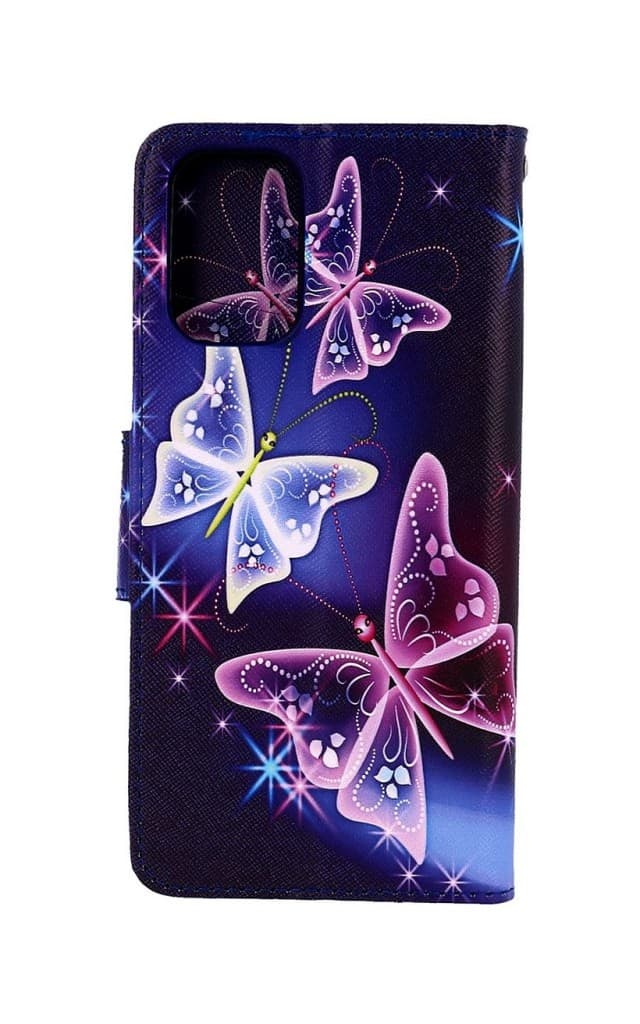 Pouzdro TopQ Xiaomi Poco M4 Pro 5G knížkové Modré s motýlky 70876 - náhled 2
