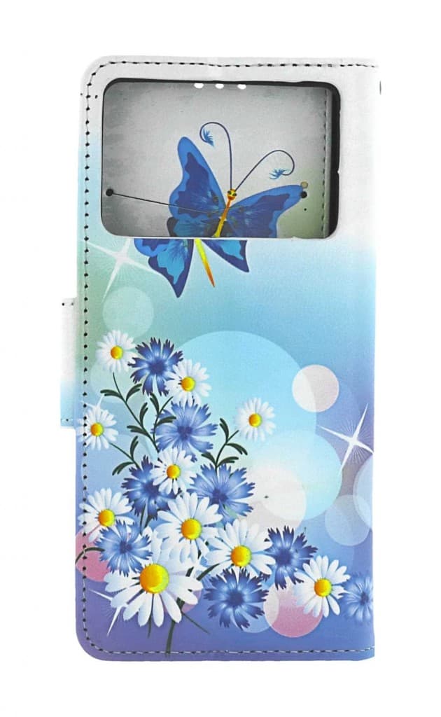 Pouzdro TopQ Xiaomi Poco X6 Pro 5G knížkové Bílé s motýlkem 126073 - náhled 2