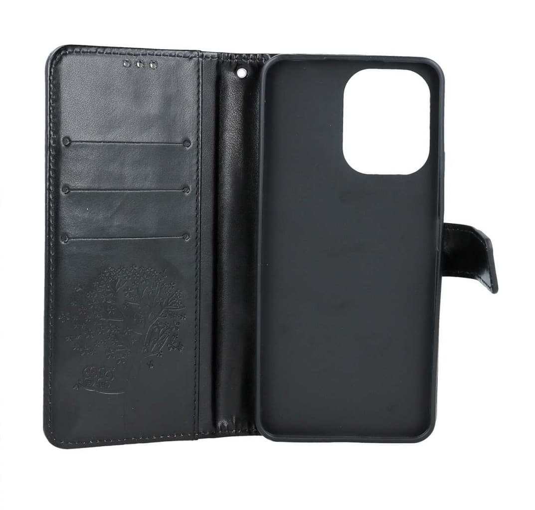 Pouzdro TopQ Xiaomi Redmi Note 13 Pro knížkové Černý strom sovičky 127734 - náhled 3