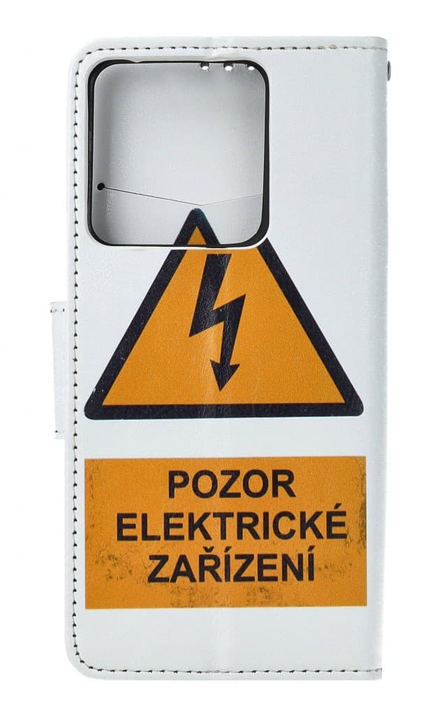 Pouzdro TopQ Xiaomi Redmi Note 13 5G knížkové Pozor elektrické zařízení 121387 - náhled 2