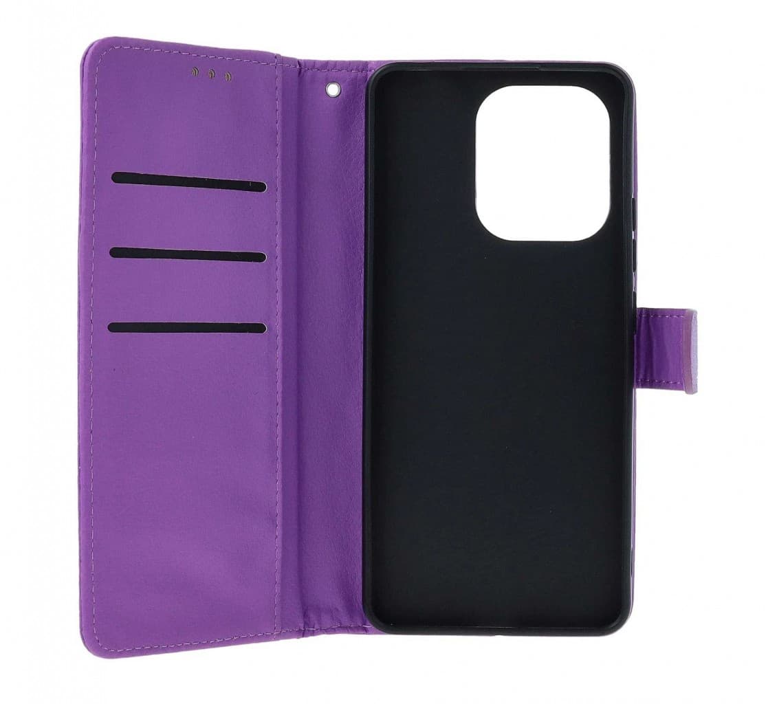 Pouzdro TopQ Xiaomi Redmi Note 13 knížkové fialové s přezkou 130169 - náhled 3