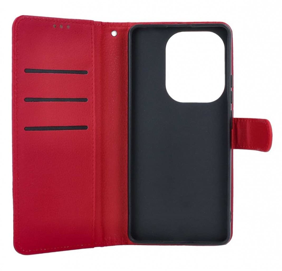 Pouzdro TopQ Xiaomi Redmi Note 13 Pro knížkové červené s přezkou 130190 - náhled 3
