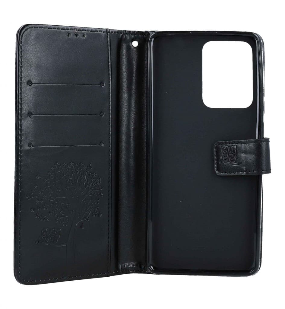 Pouzdro TopQ Xiaomi Redmi Note 12 Pro+ 5G knížkové Černý strom sovičky 106881 - náhled 3