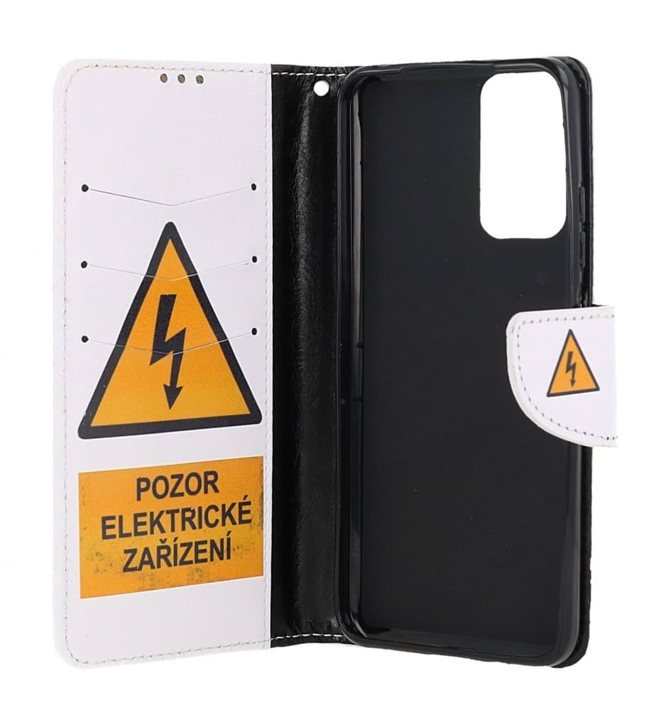 Pouzdro TopQ Xiaomi Redmi Note 12S knížkové Pozor elektrické zařízení 112673 - náhled 3