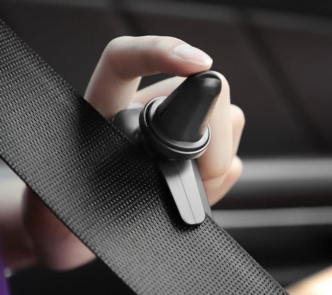 Magnetický držák na větrací mřížku HOCO CA37 černo-šedý 65309 - náhled 4