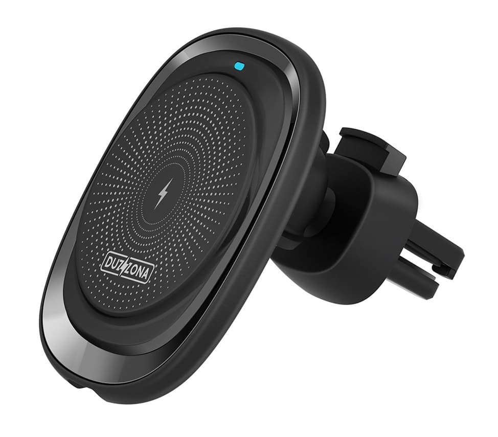 Magnetický držák na mobil do auta s funkcí bezdrátového nabíjení Dux Ducis Duzzona V1 15W černý 97855 - náhled 2