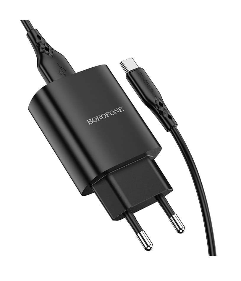 Nabíječka Borofone BN1 Innovative včetně USB-C datového kabelu 2.1A černá 110480 - náhled 2