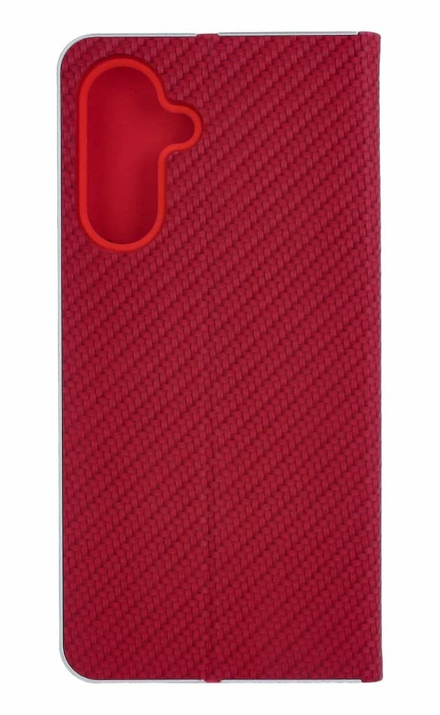 Pouzdro TopQ Samsung A17 knížkové Luna Carbon Book červené 142751 - náhled 2