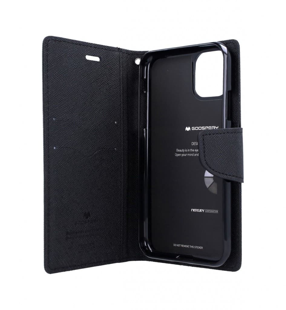 Pouzdro Mercury Fancy Diary iPhone 11 Pro Max knížkové černé 47397 - náhled 3
