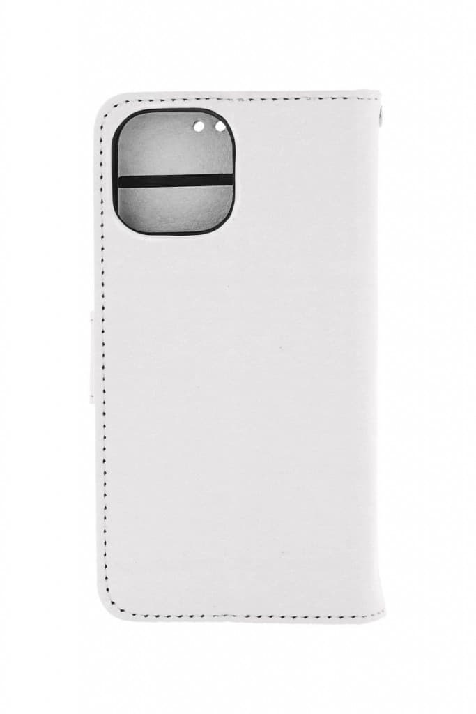 Pouzdro TopQ iPhone 13 knížkové bílé s přezkou 66370 - náhled 2