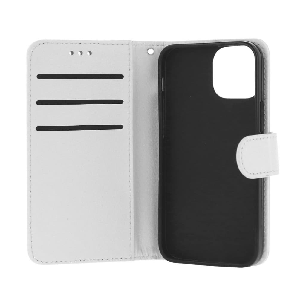 Pouzdro TopQ iPhone 13 knížkové bílé s přezkou 66370 - náhled 3
